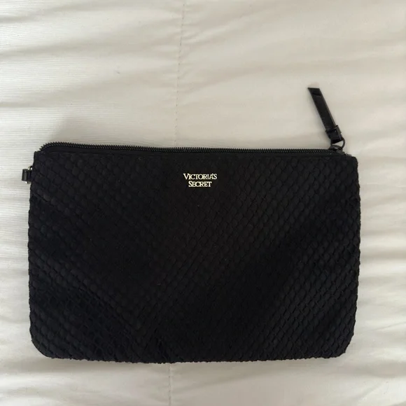 Black Victoria Secret Makeup/Skincare Pouch - Picture 1 of 3